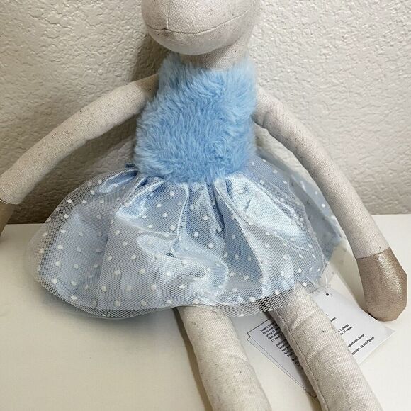 Orange Tree Toys Kids Blue Unicorn Ballerina Rag Doll Plush Tutu 20" NWT - Picture 7 of 16